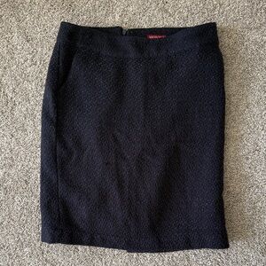 Merona Navy Textured Pencil Skirt